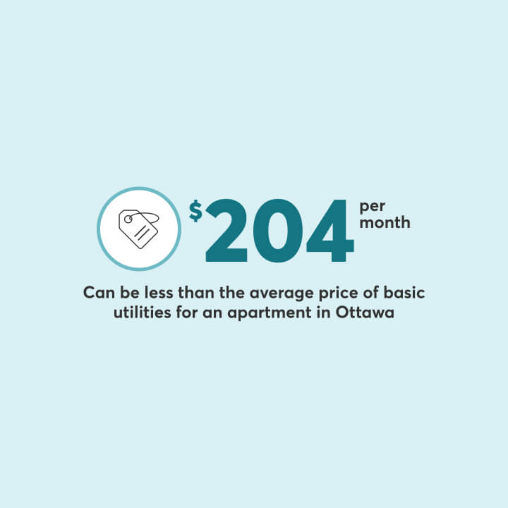 Car insurance in Ottawa can be less than the average price of basic utilities for an apartment in Ottawa.