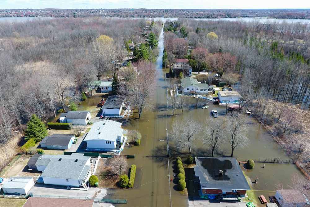 Désastre d'inondation à Montréal
