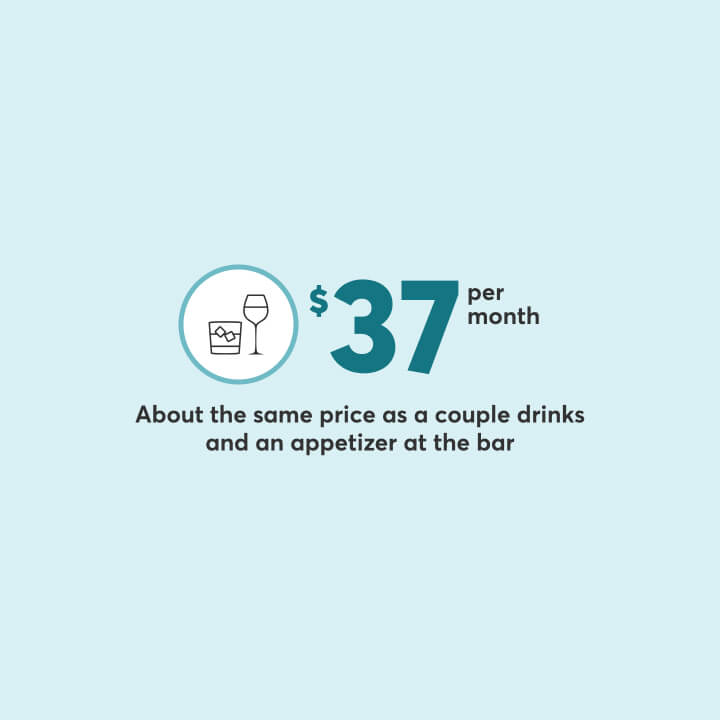 Car insurance in Alberta costs about the same price as a couple drinks and an appetizer at the bar.
