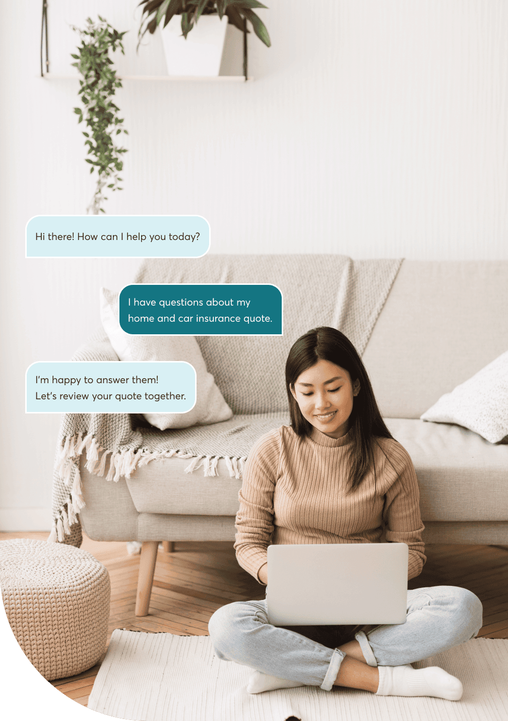 Contacting Sonnet about home and auto insurance.