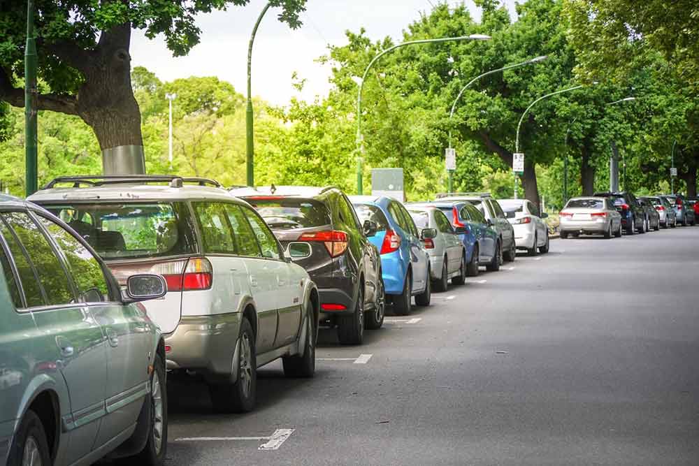 Row of cars