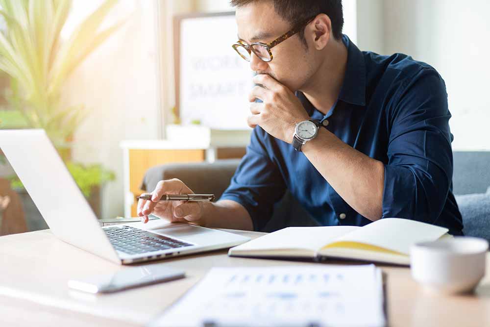Man with laptop
