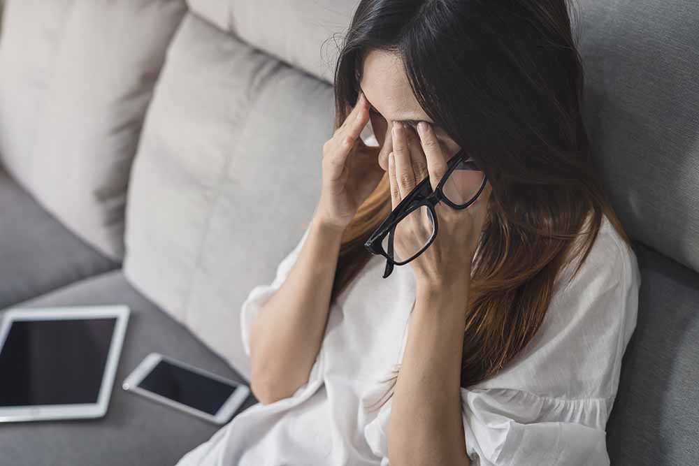 Stressed woman