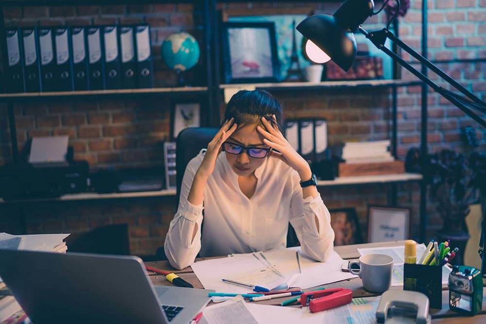 Femme stressée