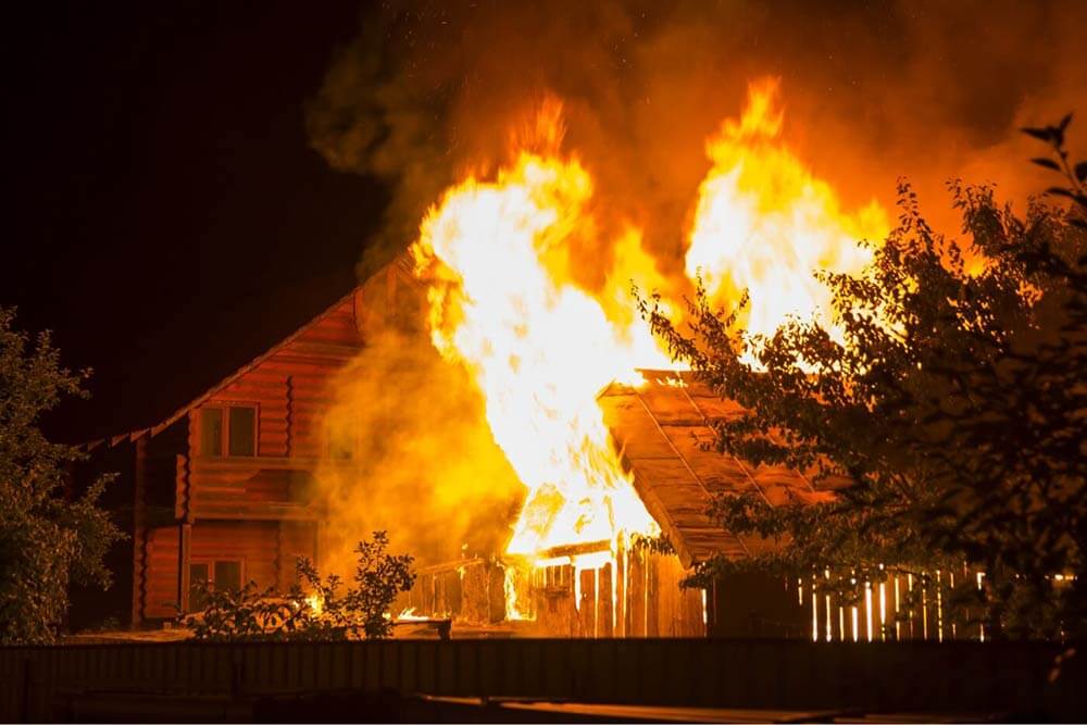 House in flames