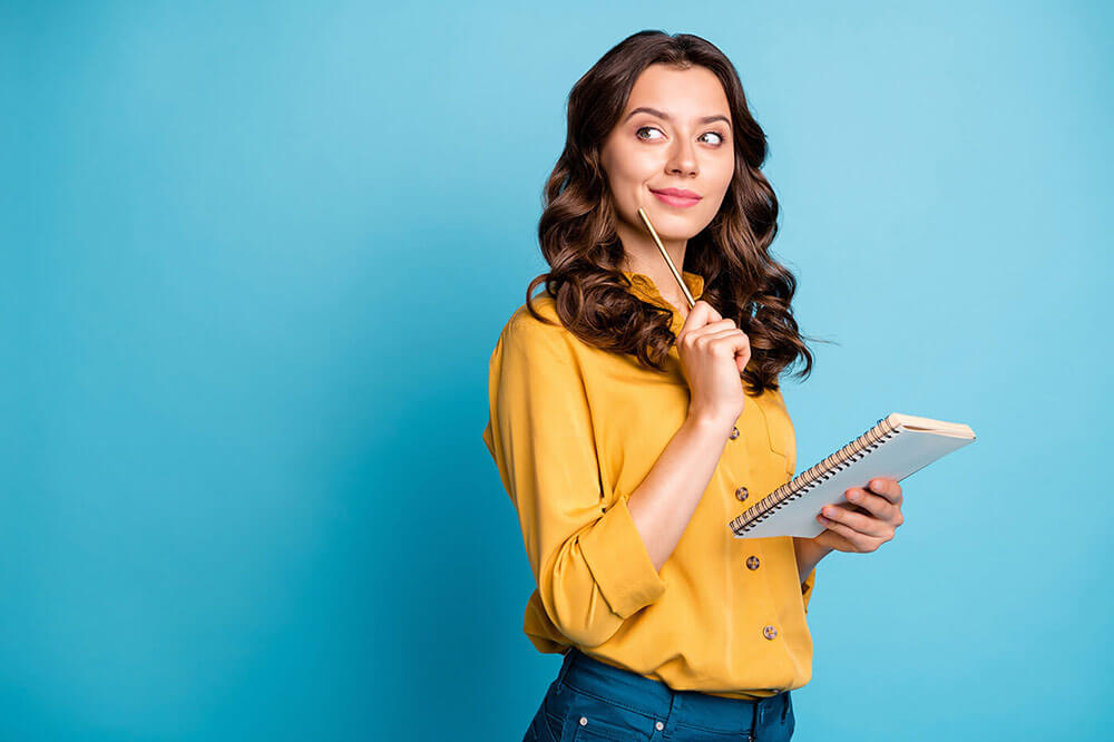 Woman making a to-do list