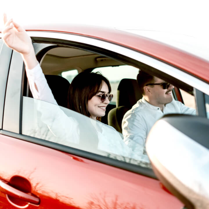 Couple assuré par l’assurance auto de Sonnet