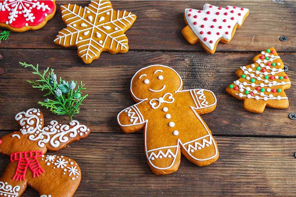 Préparation de biscuits des fêtes