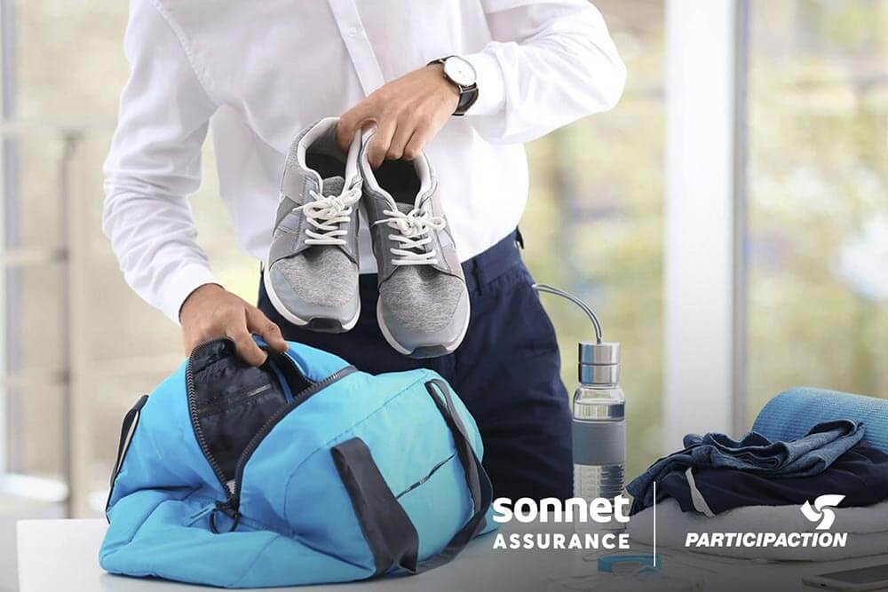 Préparer un sac de sport pour le bureau