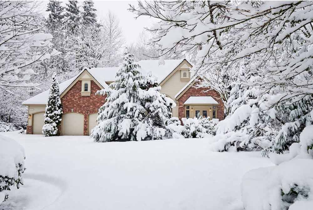 Maison en hiver