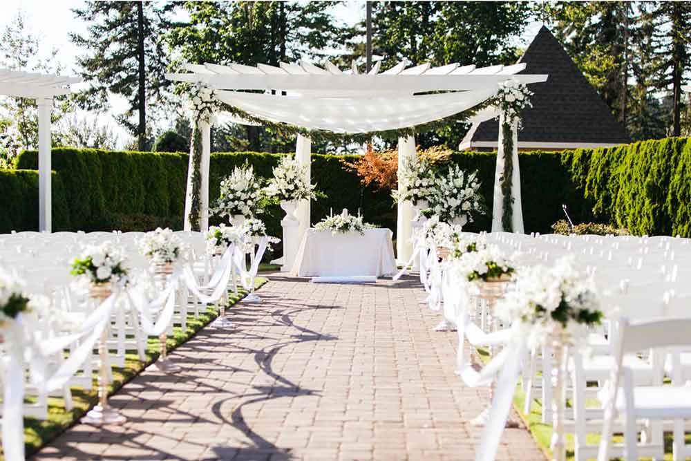Backyard wedding covered by insurance