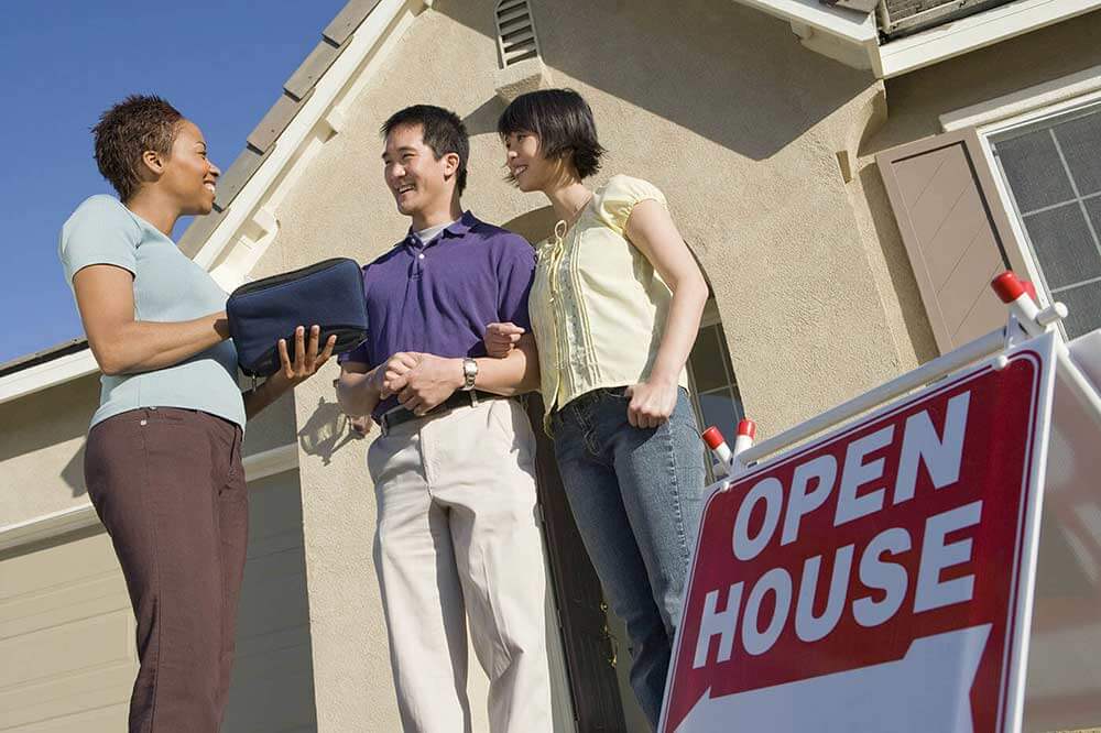 People at an open house